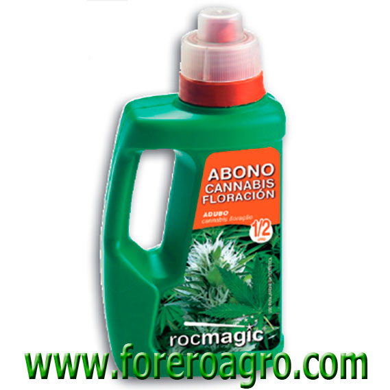 ABDO0265-Abono-cannabis-floración Cubre necesidades del cultivo desde Pre-Floración en las últimas etapas de la fase de crecimiento hasta prácticamente final de floración.